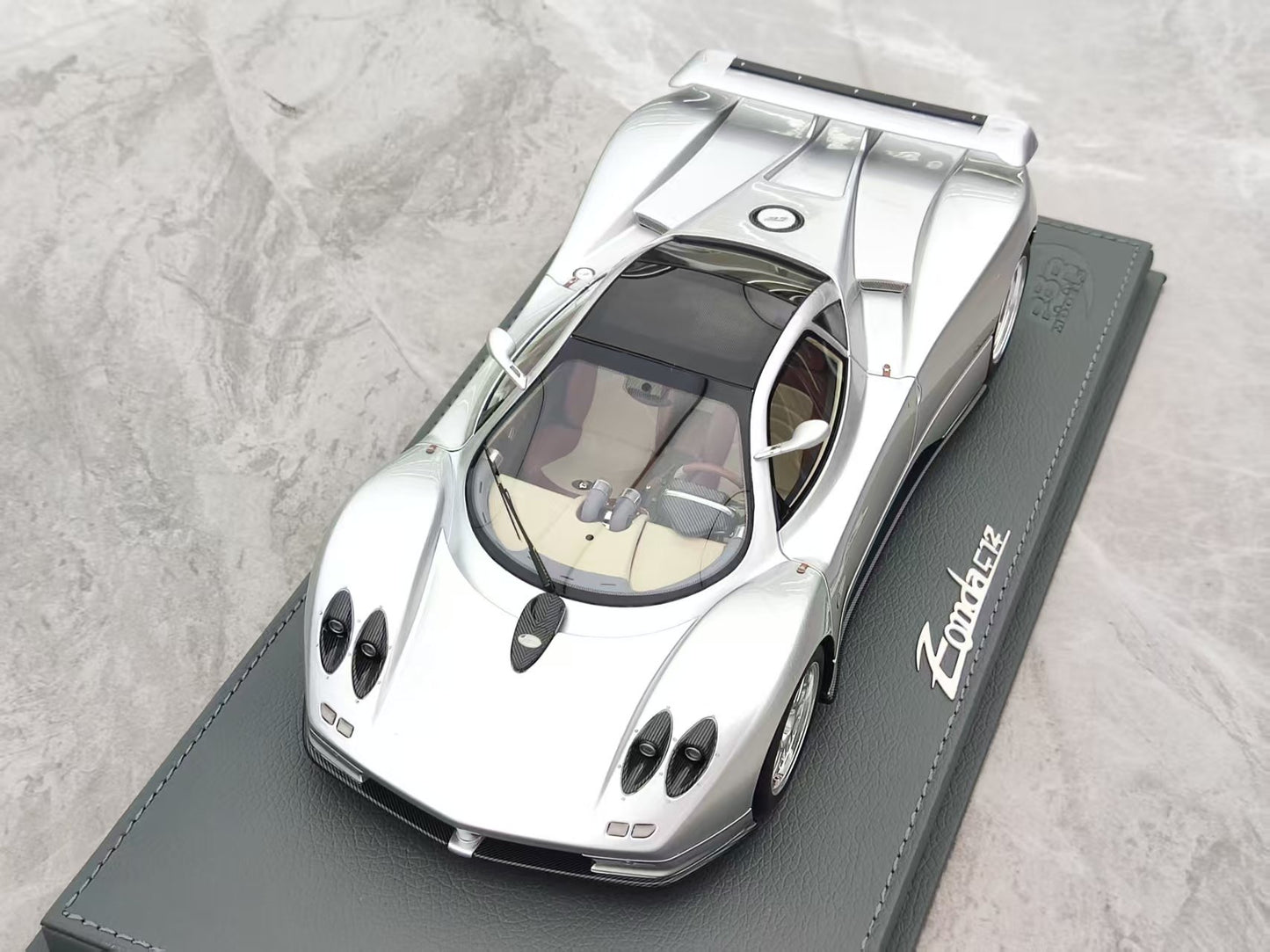 BBR 1/18 Pagani ZONDA C12 001 (20th Anniversary Edition) Silver P18170A