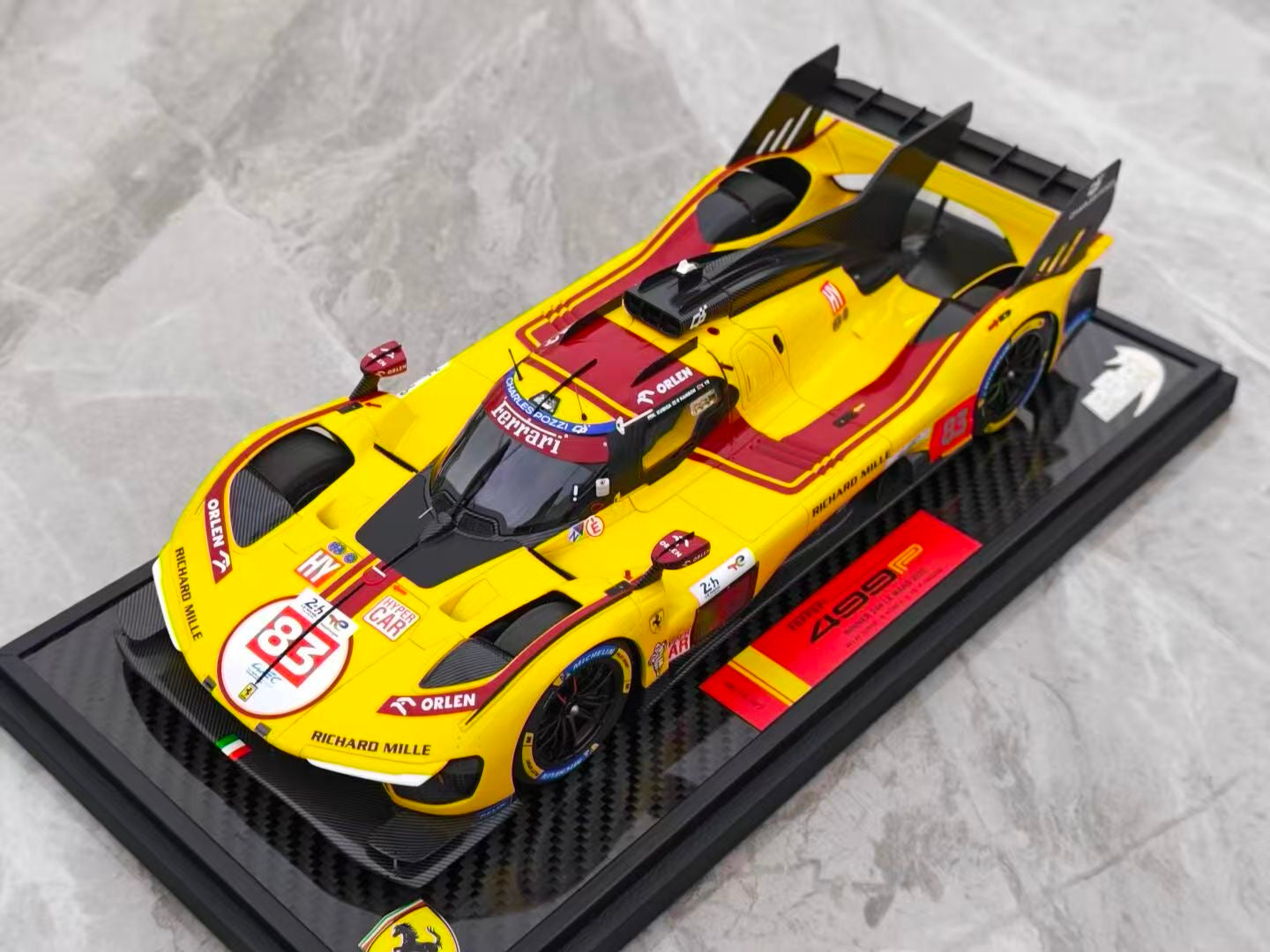 BBR 1/18 Ferrari 499P car n. 83 WINNER 24h Le Mans 2025 P18271CCH1