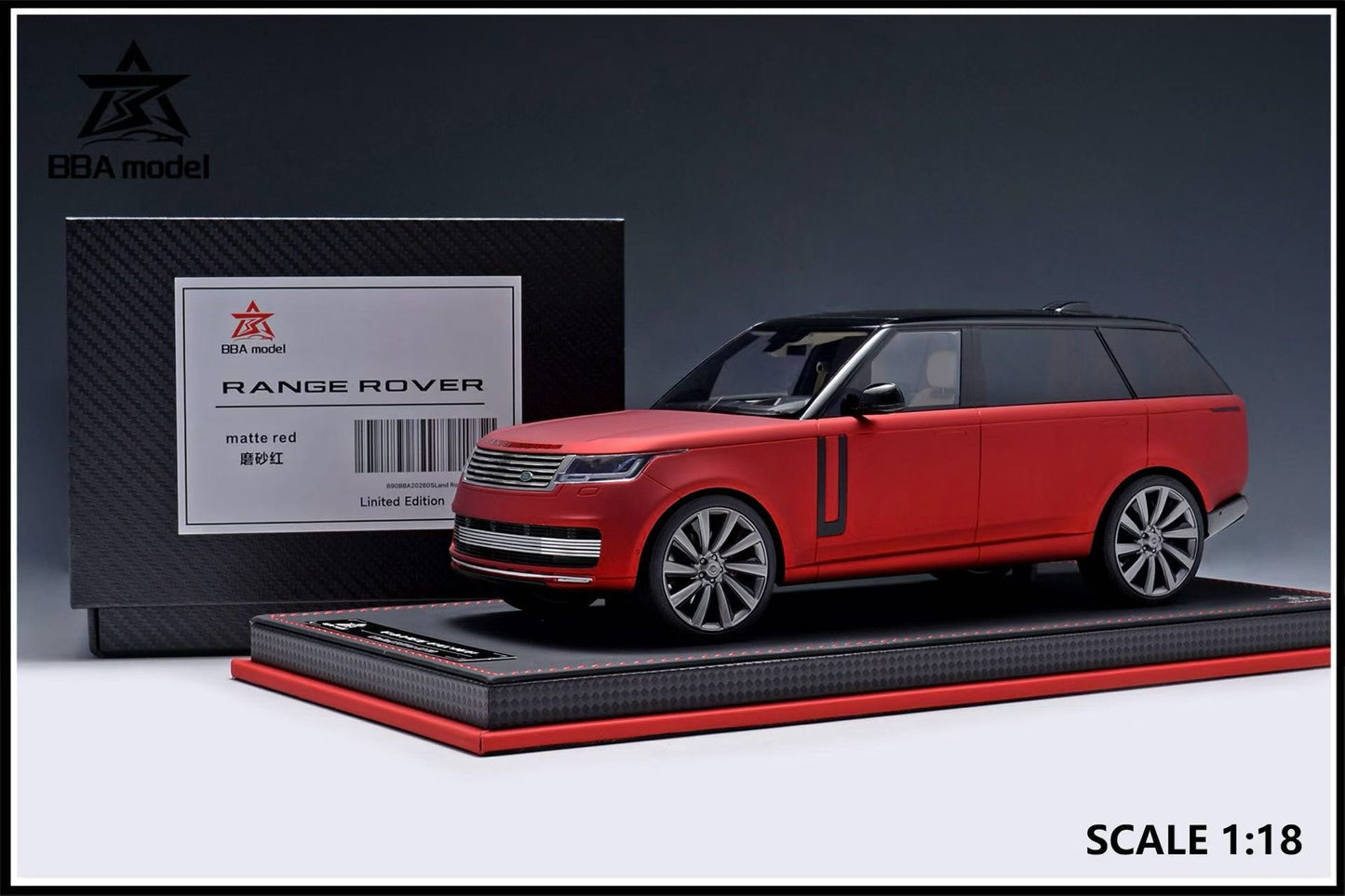 BBA Model 1/18 Land Rover Range Rover Autobiography Long Wheelbase Resin Model Car