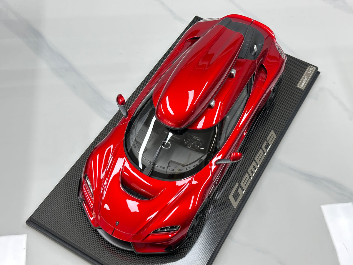 Frontiart 1/12 Koenigsegg Gemera with Roof Rack – Candy Red (FA206)