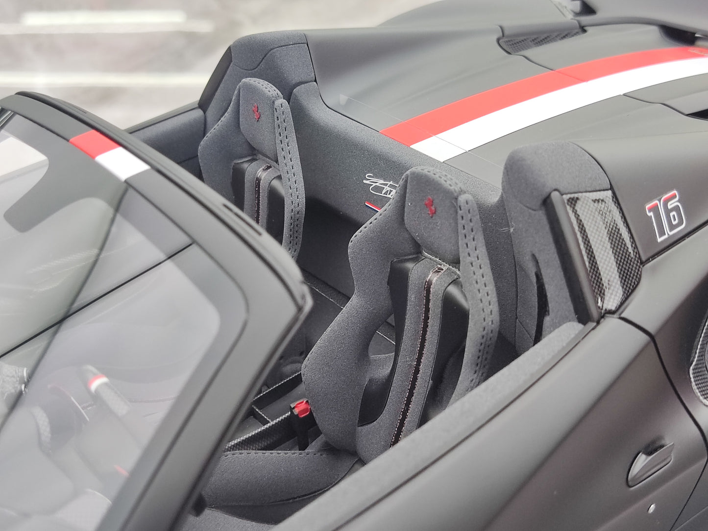 BBR 1/12 Ferrari 488 Pista Spider Leclerc Matte Black BBR1225CL