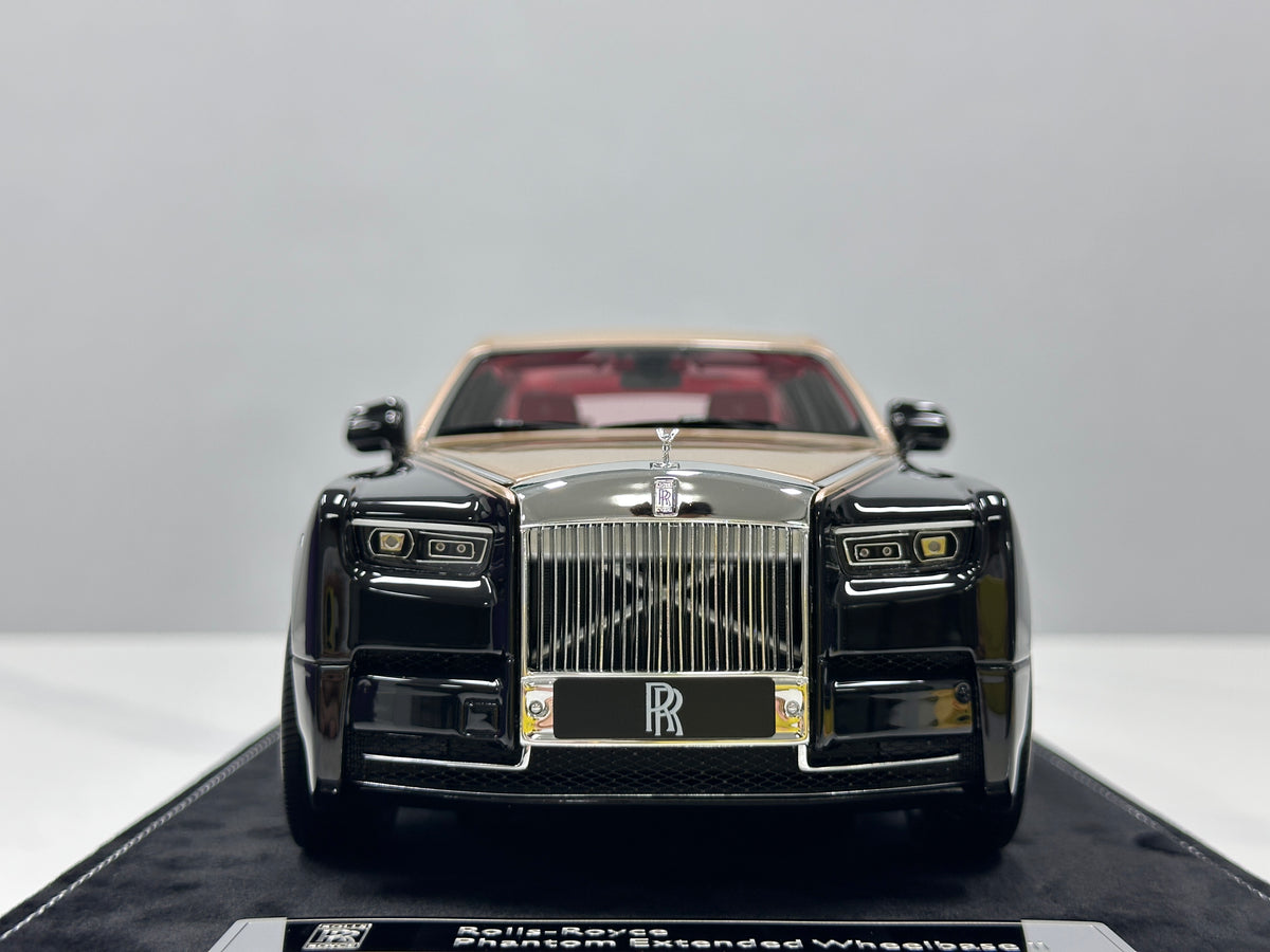 HH Model 1/18 Rolls-Royce Phantom Series II Diamond Black/Champagne Gold HH736