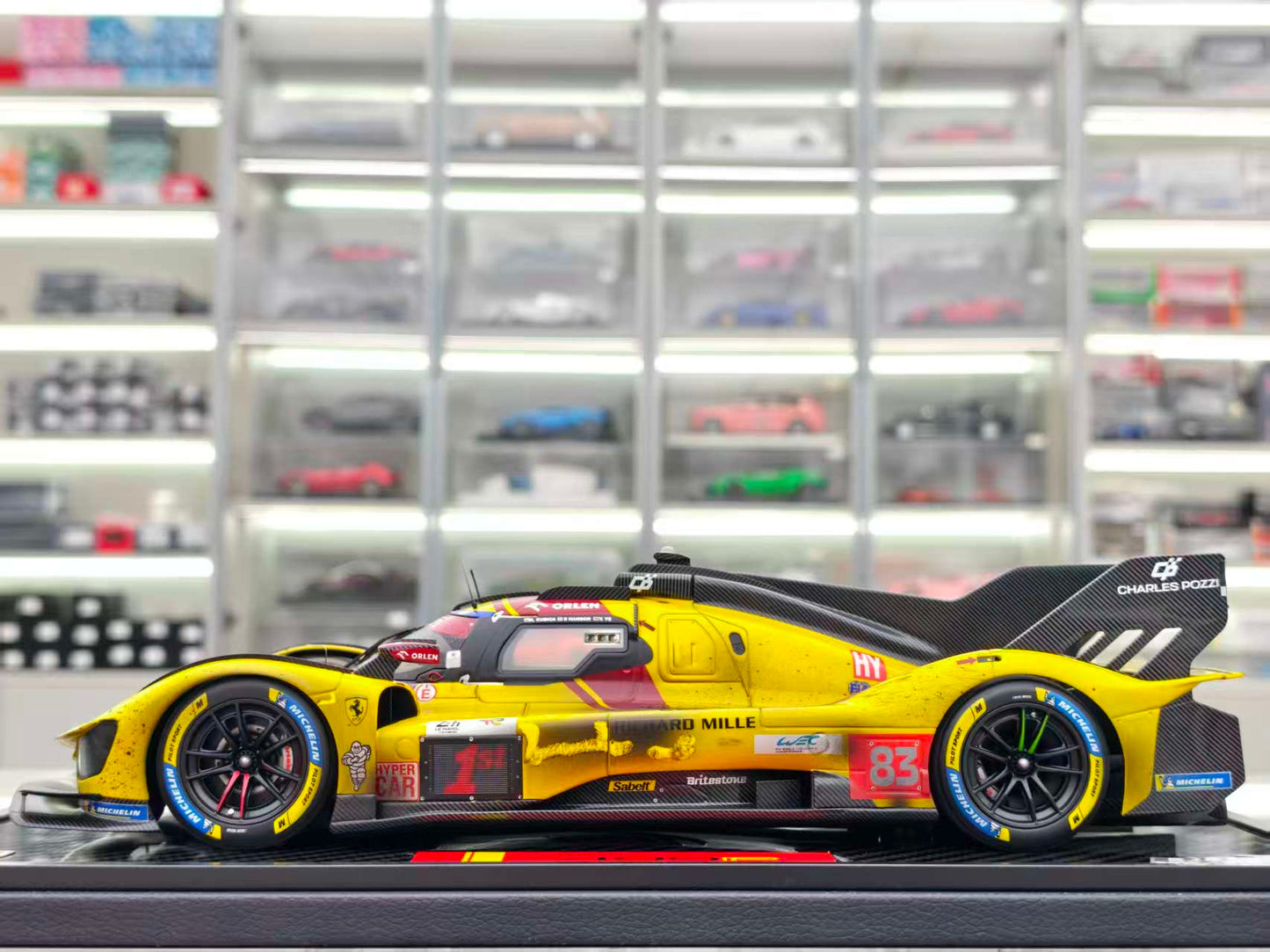 BBR 1/18 Ferrari 499P car n. 83 WINNER 24h Le Mans 2025 Dirty Edition P18271CDIRTYCH