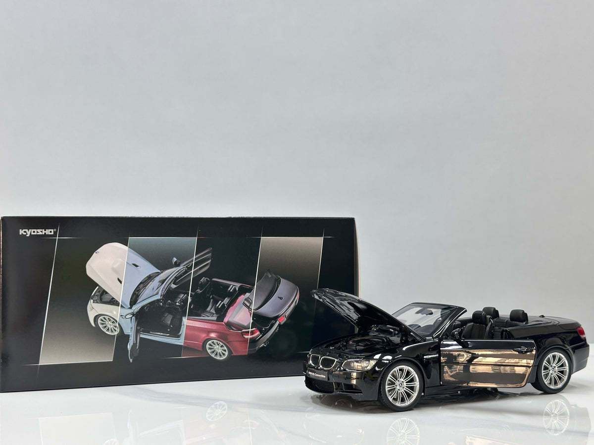 KYOSHO 1/18 BMW M3 Convertible (E93M) Black 08738BK