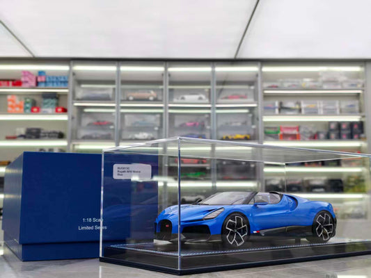 MR 1/18 Bugatti W16 Mistral, Blue, BUG015C