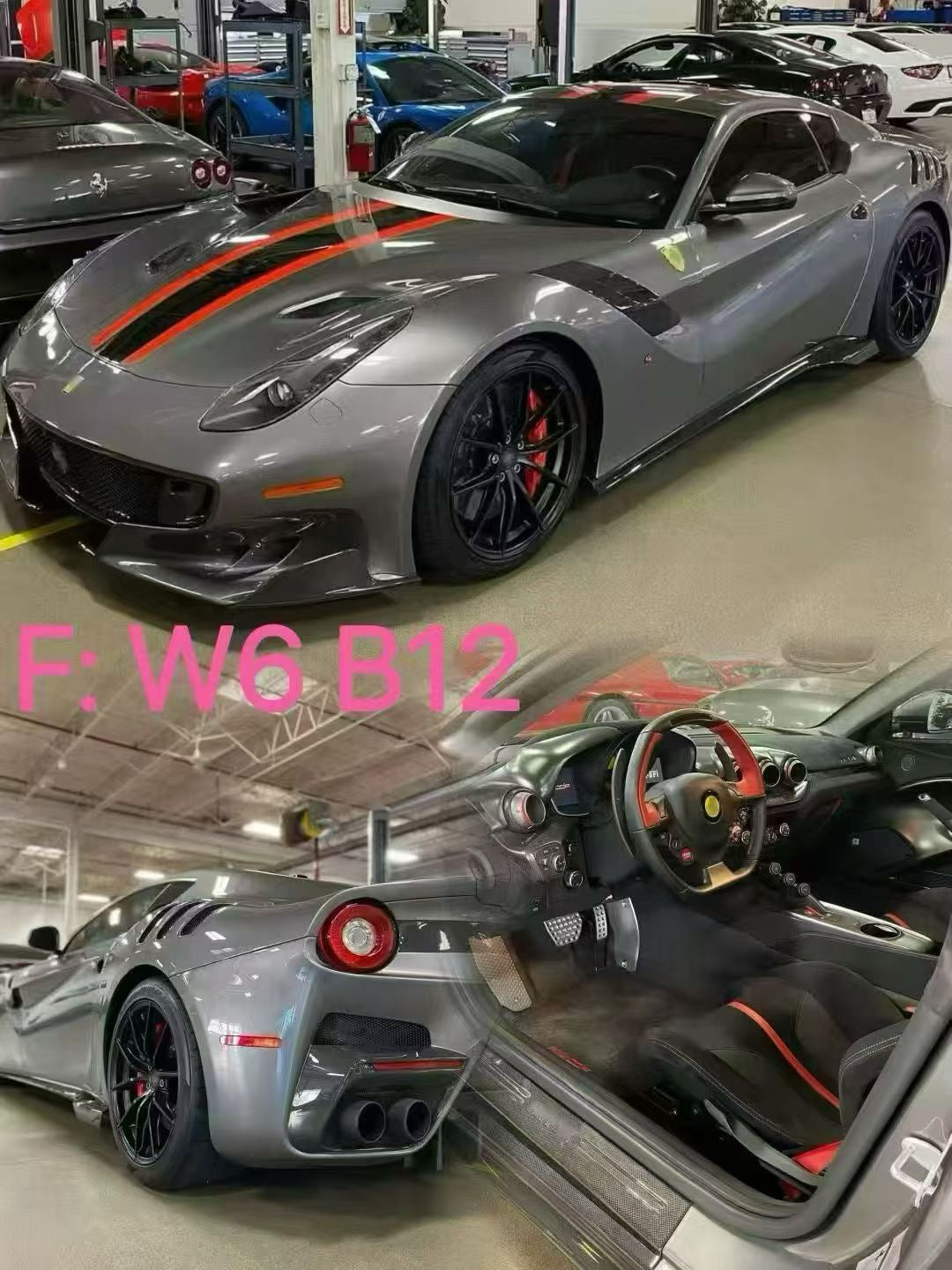 Dino Model 1/18 Ferrari F12 TDF Resin Fully Open Limited Edition Model Car