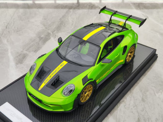 TIMOTHY&PIERRE 1/18 Porsche 992 GT3RS Green Limited Edition Car Model TP182