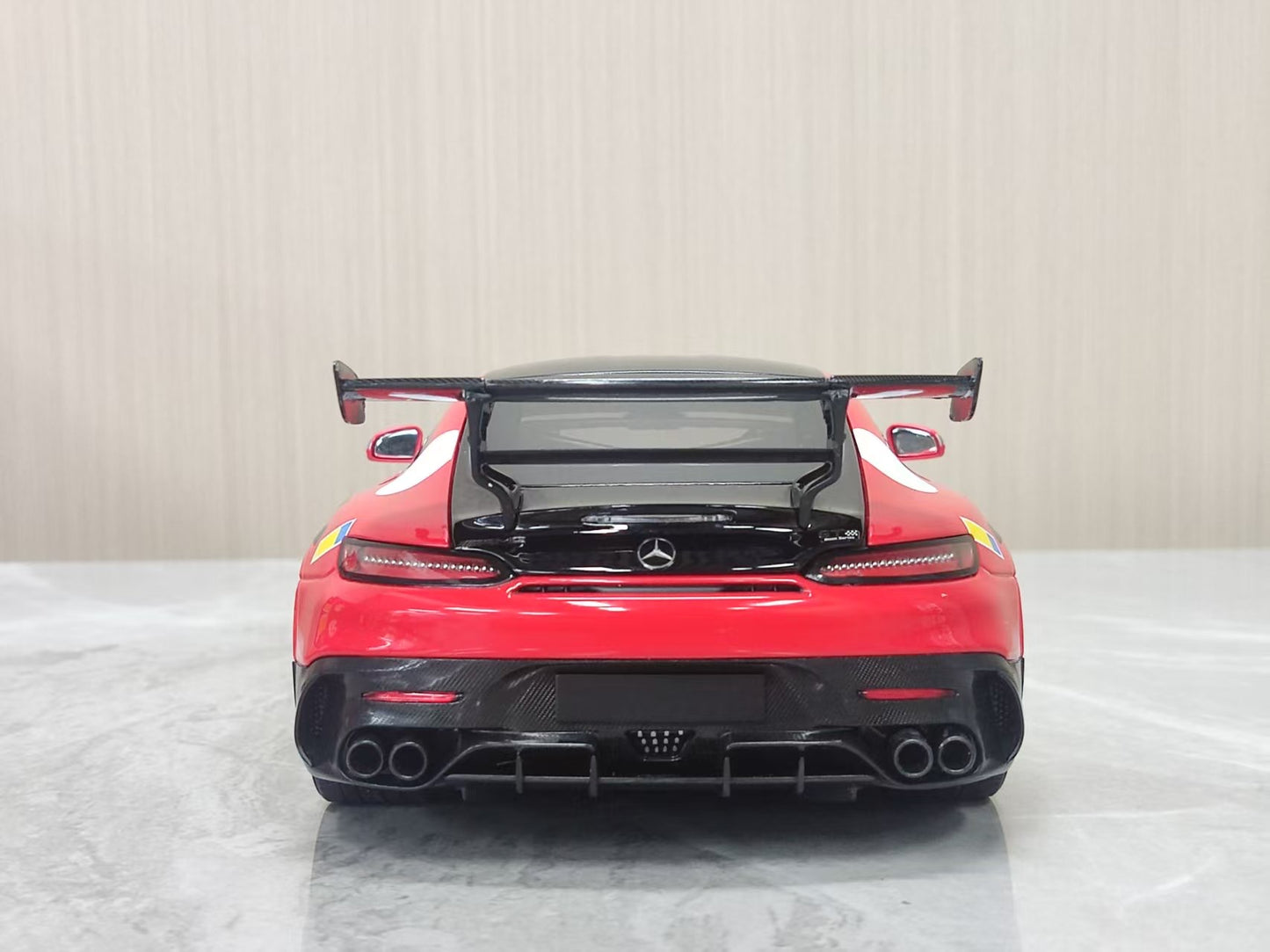 MINICHAMPS 1:18 Mercedes-AMG GT Black Series – Red with Livery (113032028)