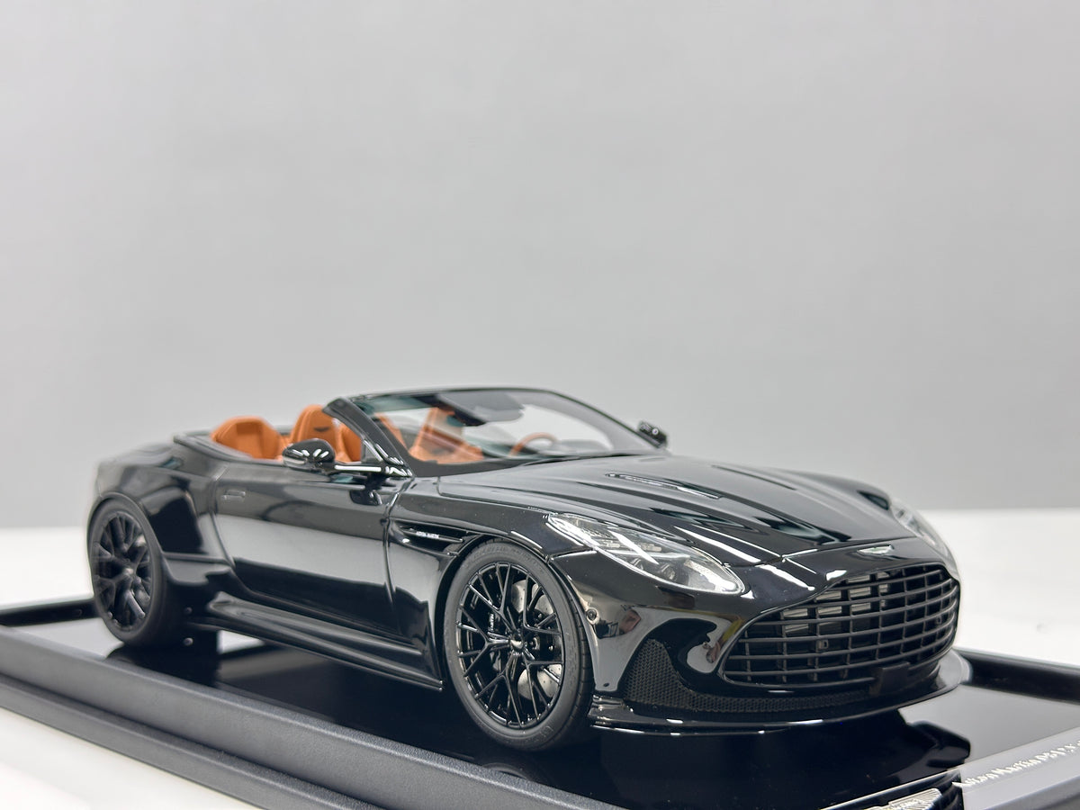 MOTORHELIX 1/18 Aston Martin DB12 Volante Convertible - Ink Black (MH398)