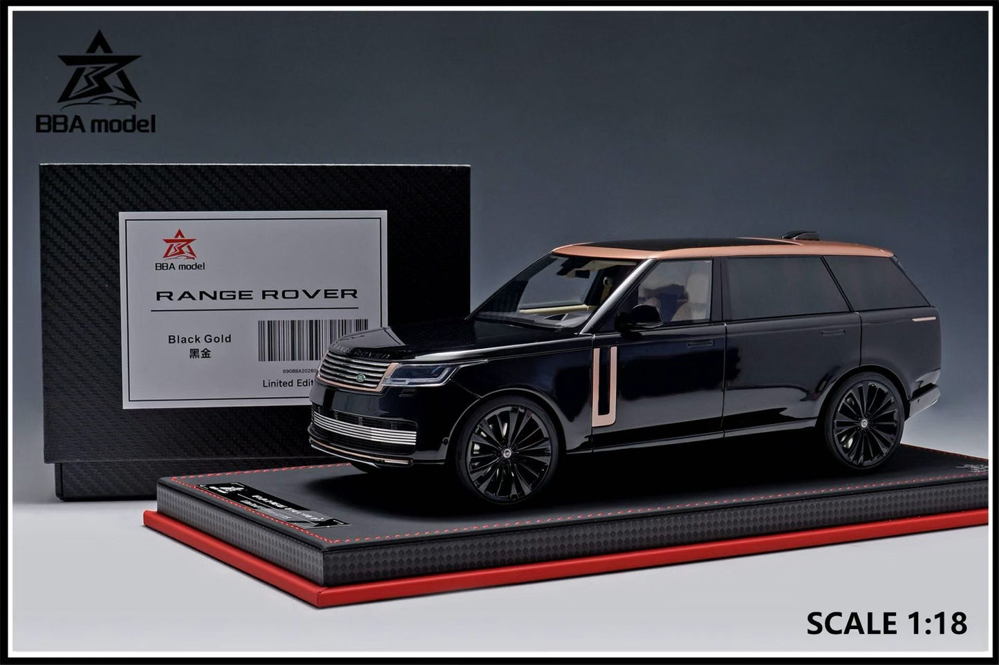 BBA Model 1/18 Land Rover Range Rover Autobiography Long Wheelbase Resin Model Car