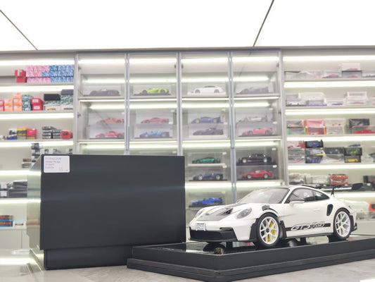 TIMOTHY&PIERRE 1/18 Porsche 992 GT3RS Panda White Limited Edition Car Model TP178