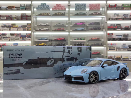MINICHAMPS 1/18 Porsche 911 (992) Turbo S – Azul Gulf 113069173