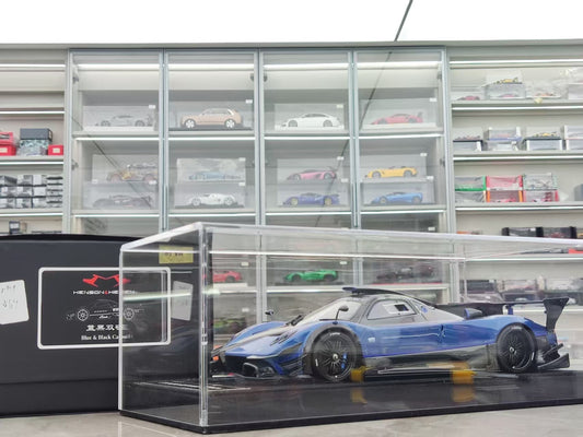 HH Model 1/18 Pagani Zonda R & Evolution Specials Blue/Black Dual Carbon HH564