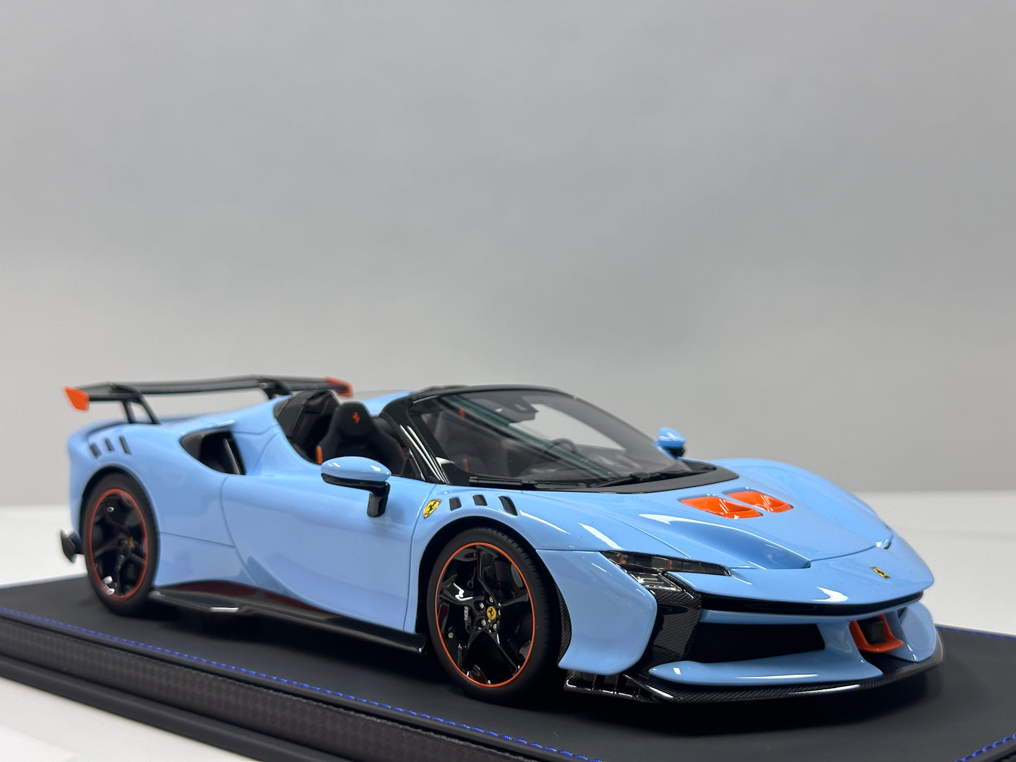 BBR 1/18 Ferrari SF90 XX Spider Plata Blue P18238N