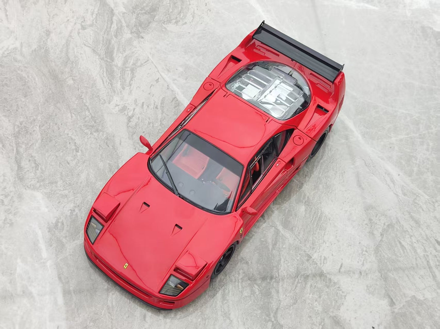 Kyosho 1/18 Ferrari F40, Red, Alloy, Fully Open 08416RLM