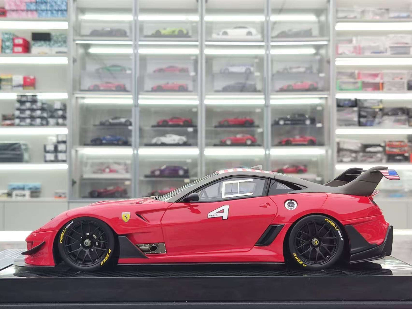 CE 1/18 Ferrari 599 XX EVO #4 Red Resin Model JS-CE019