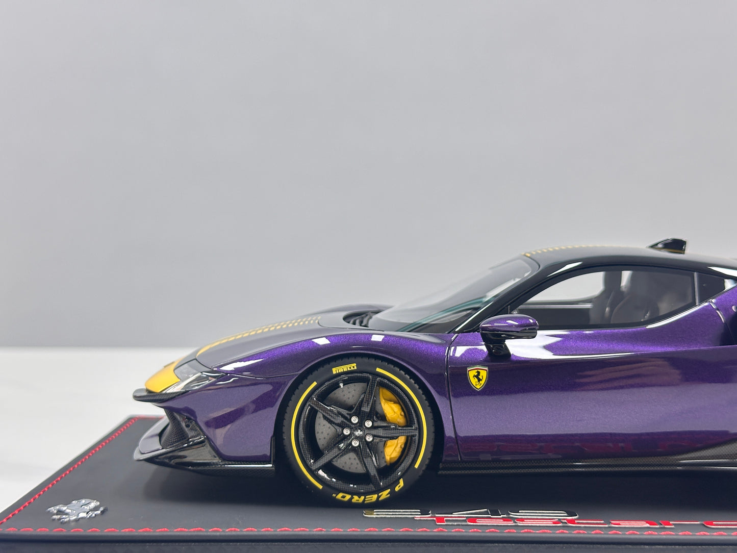 BBR 1/18 Ferrari 849 Testarossa Assetto Fiorano – Hong Kong Purple/Yellow Livery (P18276E)