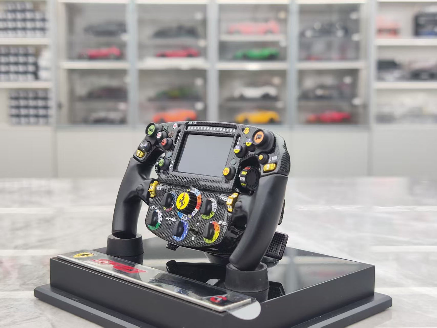 Amalgam 1/4 scale Ferrari SF23 steering wheel, black, M6216-SC2