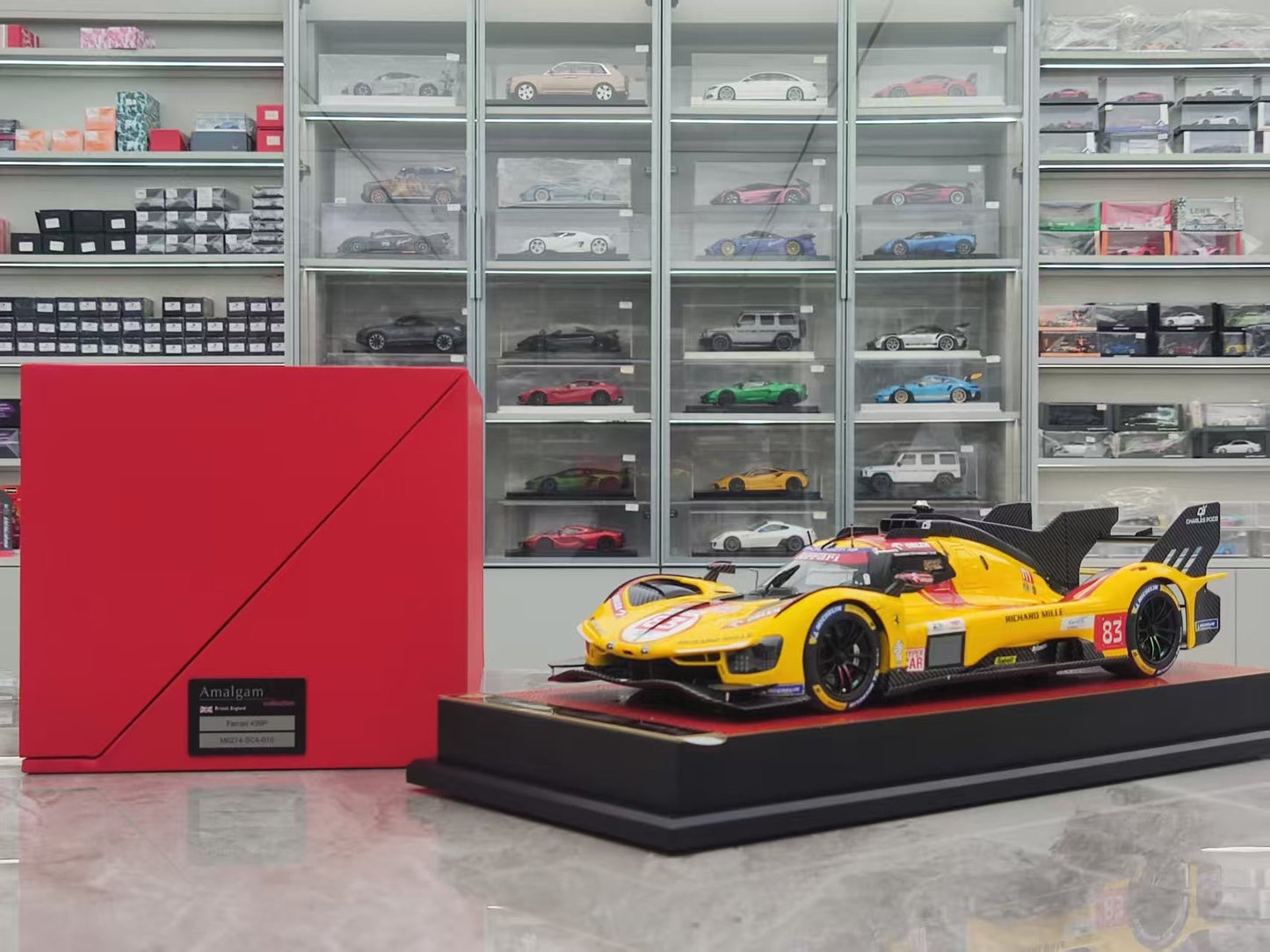 Amaglam 1/18 Ferrari 499P Yellow M6274-SC4