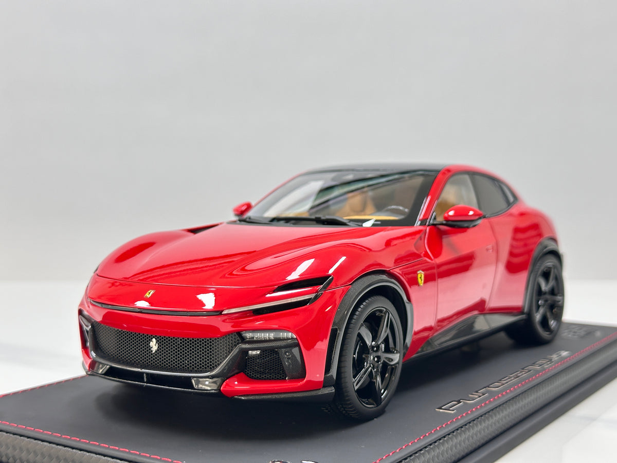 BBR 1/18 Ferrari Purosangue (Panoramic Roof Version) – Die-cast, Fully Opening – Standard Red (HE180053B)