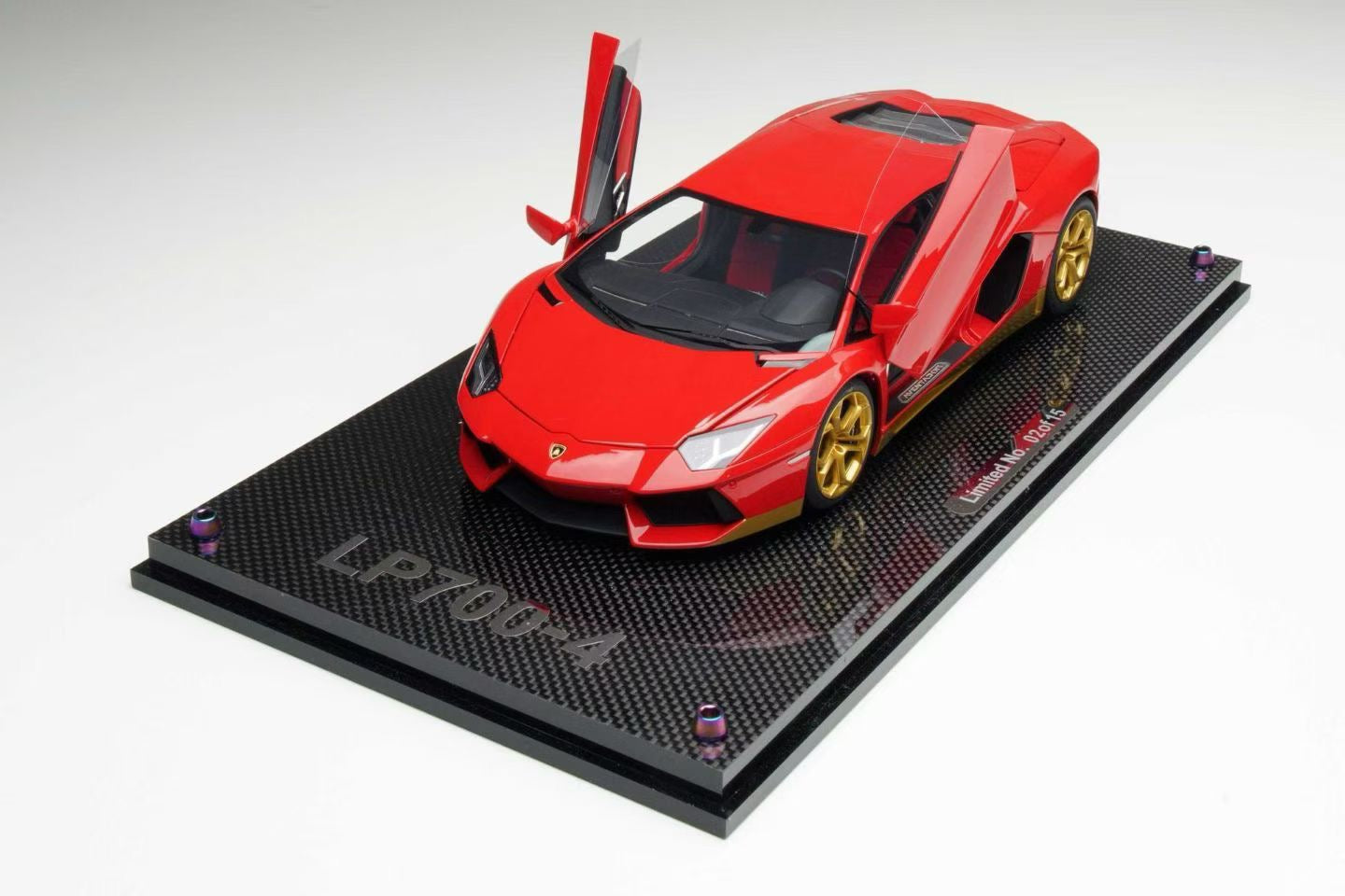 MCM Model 1/18 Lamborghini Aventador Miura Homage resin model (fully opening parts)