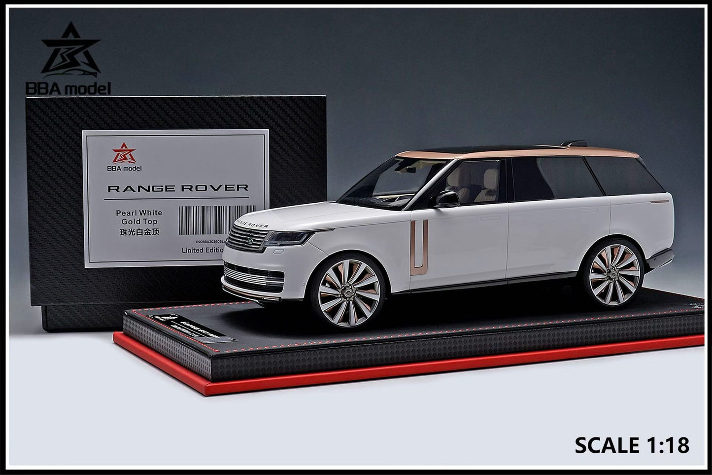 BBA Model 1/18 Land Rover Range Rover Autobiography Long Wheelbase Resin Model Car
