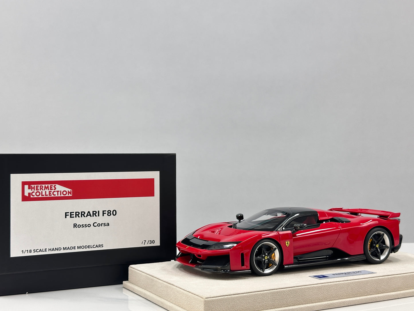 HERMES COLLECTION 1/18 Ferrari F80 (Red) HC017