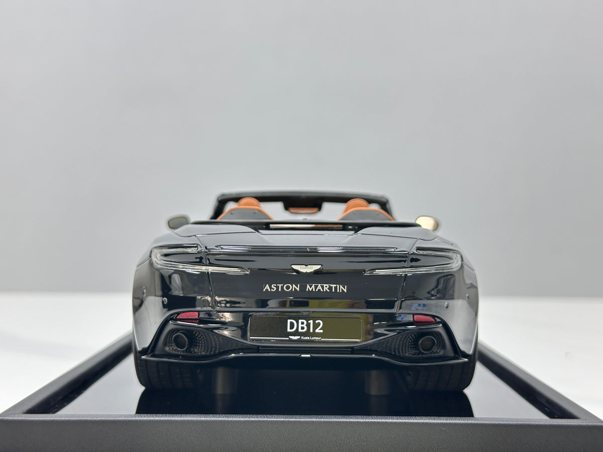 MOTORHELIX 1/18 Aston Martin DB12 Volante Convertible - Ink Black (MH398)