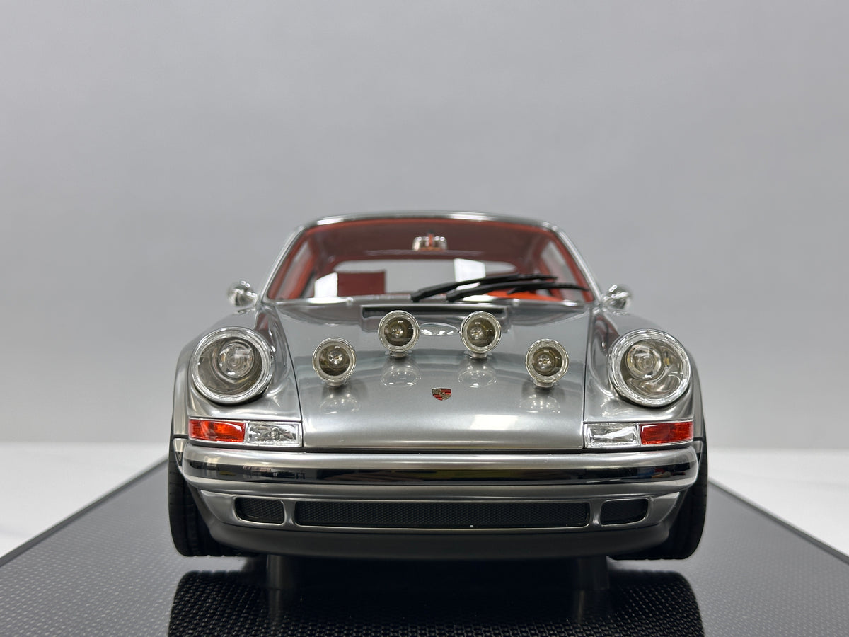 IVY 1/12 Porsche Singer, Matte Chrome with White Wheels IVY249