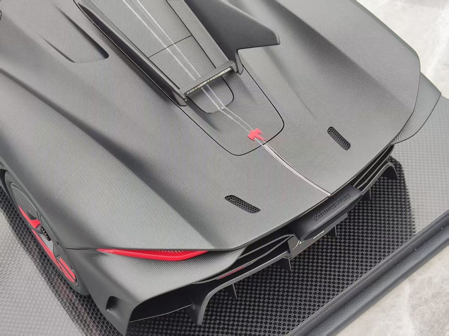 FRONTIART 1/8 Koenigsegg JESKO absolute black high-end car model ornaments FA169