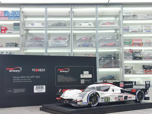 Topspeed 1/18 Acura ARX-06 GTP #93 Acura Meyer Shank Racing White Livery TS0631
