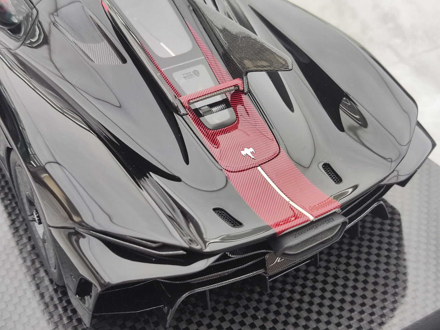 FRONTIART 1/18 Koenigsegg Jesko Absolut 7355 Black FA175