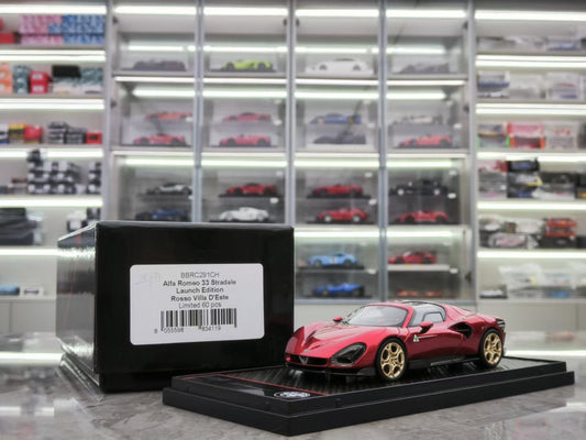 BBR 1/43 Alfa Romeo 33 Stradale Metallic Red Model Car BBRC291CH