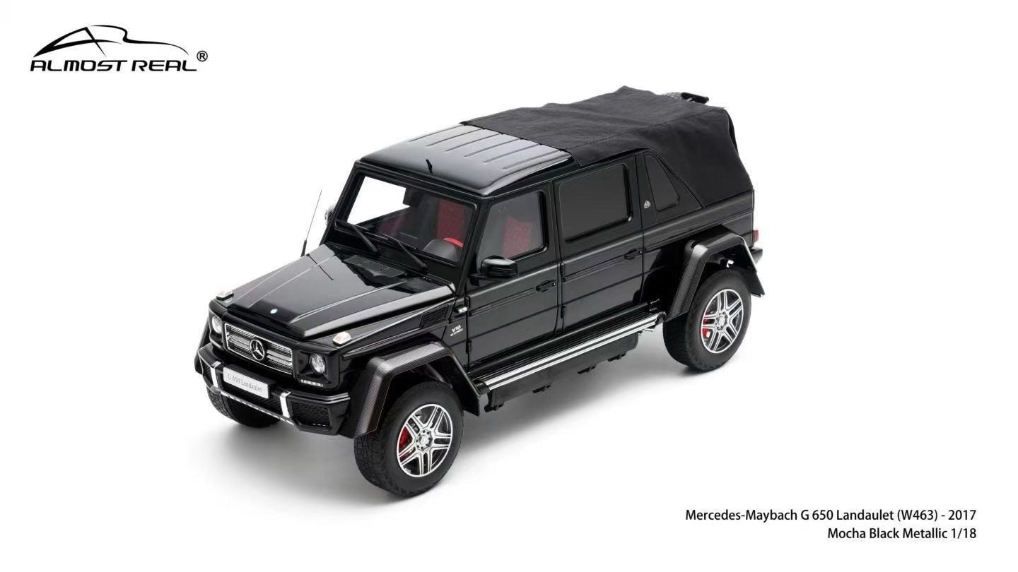 Almost Real 1/18 scale Mercedes-Maybach G 650 Landaulet 2017 Metallic Black