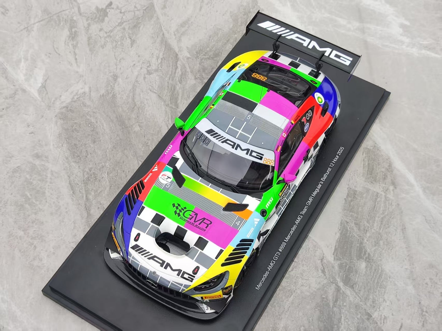 Topspeed 1/18 Mercedes-AMG GT3 EVO #888 Mercedes-AMG Grouppem Color Paint TS0627