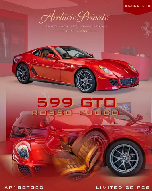 Pre-sale of Archivio Privato's first resin model
1/18 Ferrari 599 GTO
