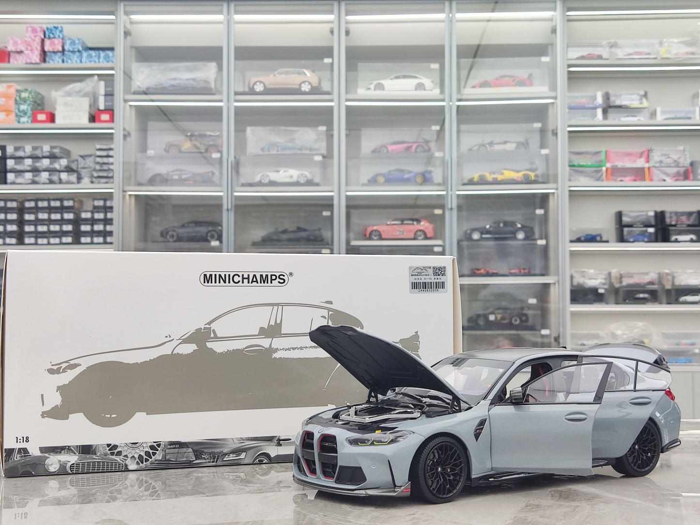 MINICHAMPS 1/18 BMW M3 CS Metallic Grey 110023501