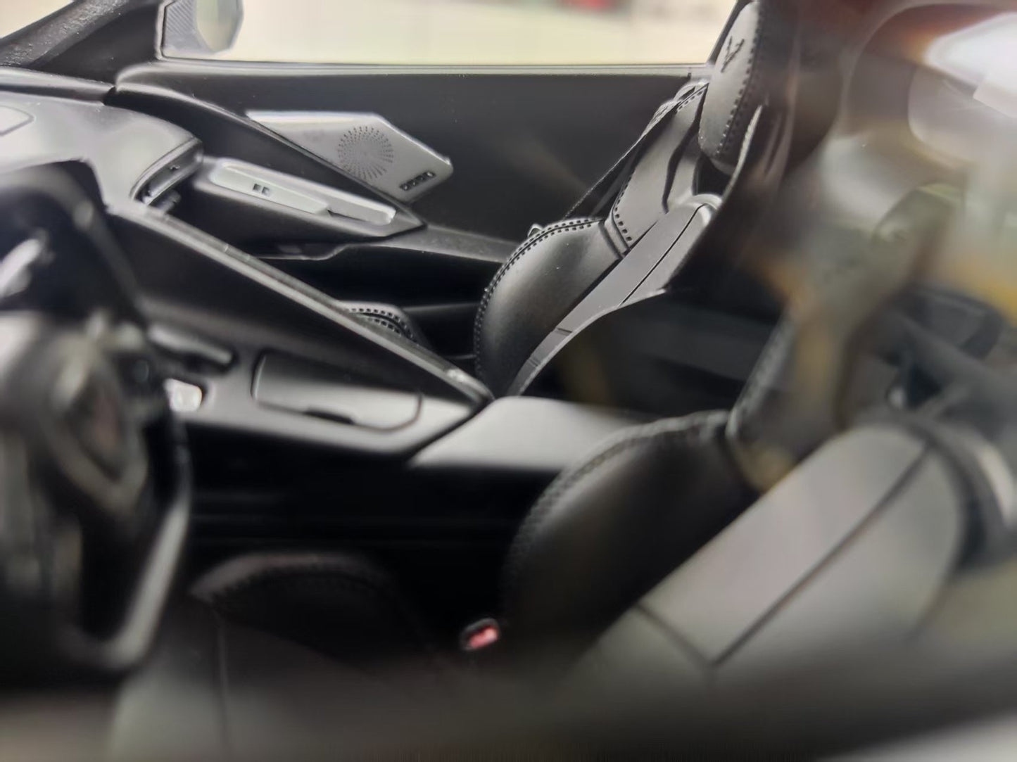 BBA MODEL 1/18 Scale Corvette C8 LB Widebody Modified, Battle Gray Weathered Finish, New Version BBA033