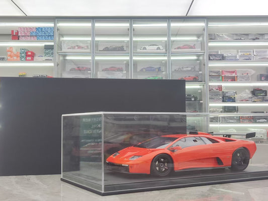 GL 1/12 Lamborghini Diablo GTR Orange Model Car JS-GL001