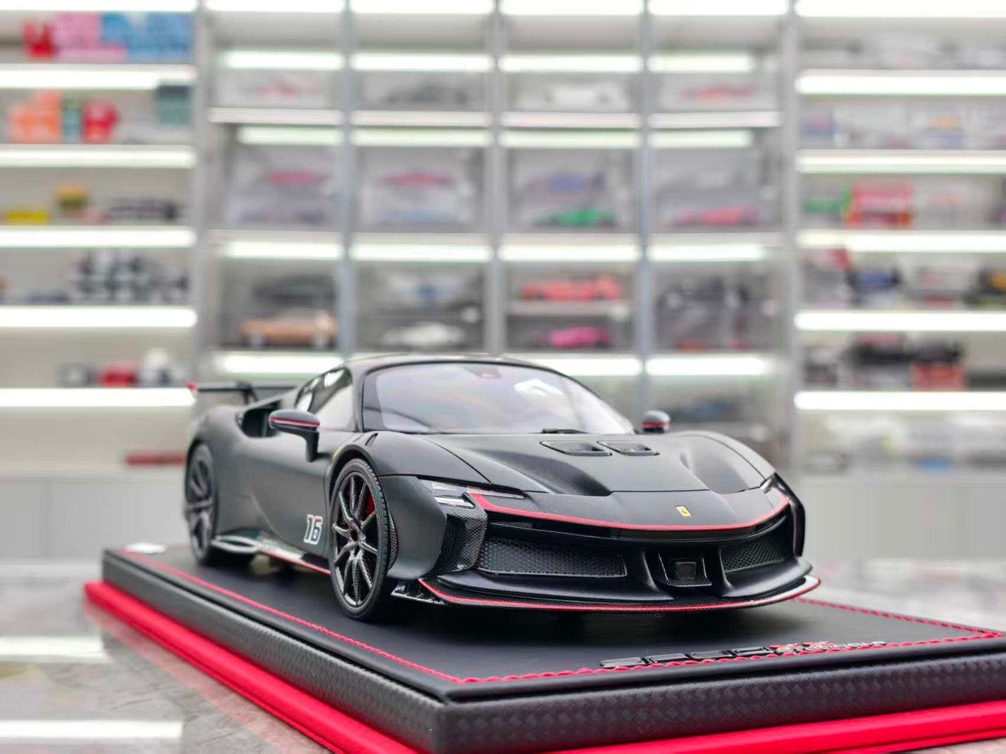 MR 1/18 Ferrari SF90XX Stradale Leclerc Custom Edition Hard FE041SE3