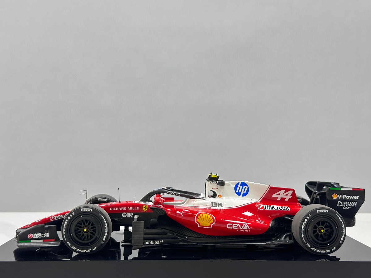 Amalgam 1/18 Ferrari SF-26 – 2026 Chinese Grand Prix – Lewis Hamilton – Red & White Livery (M6387-SC2)