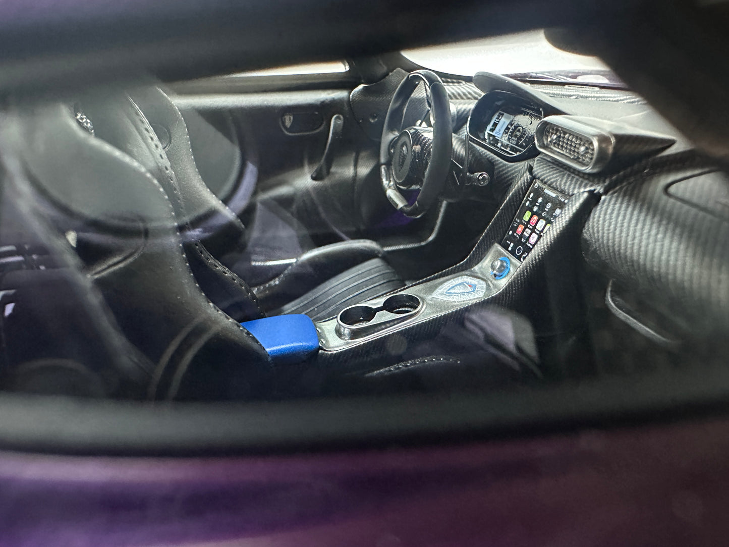 FRONTIART 1/18 Koenigsegg Regera Carbon Purple FA194