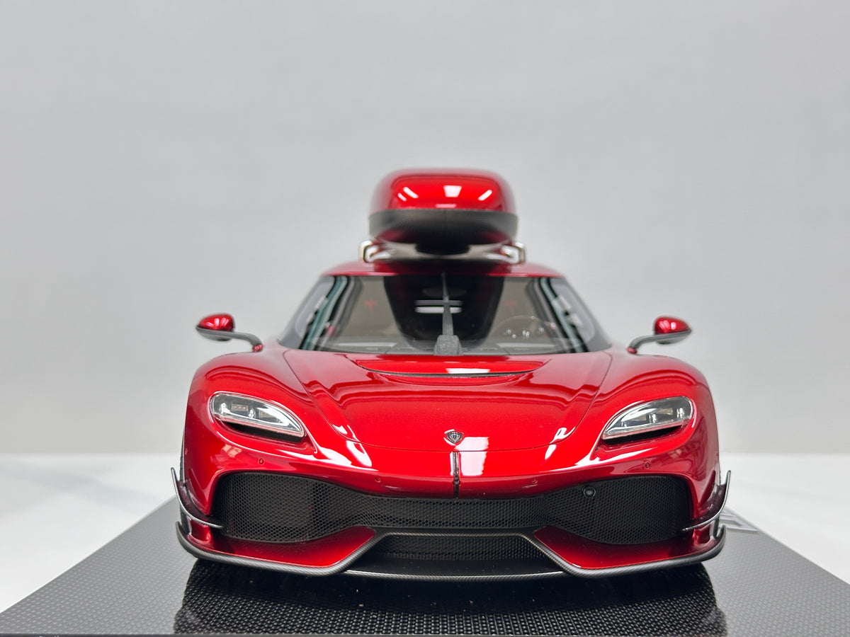Frontiart 1/12 Koenigsegg Gemera with Roof Rack – Candy Red (FA206)