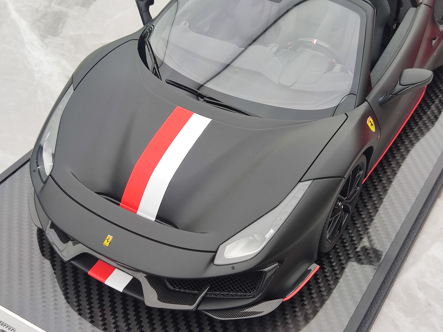 BBR 1/12 Ferrari 488 Pista Spider Leclerc Matte Black BBR1225CL