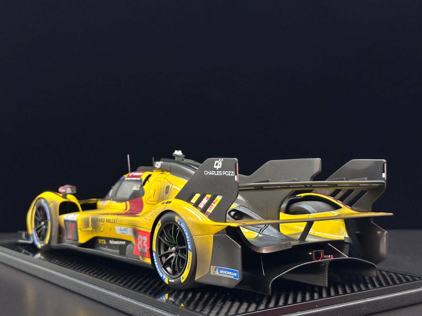 BBR 1/12 Ferrari 499P Le Mans 2025 - Ye Yifei's championship sprint in dirty form - Le Mans #83 - BBR1228Cdirty
