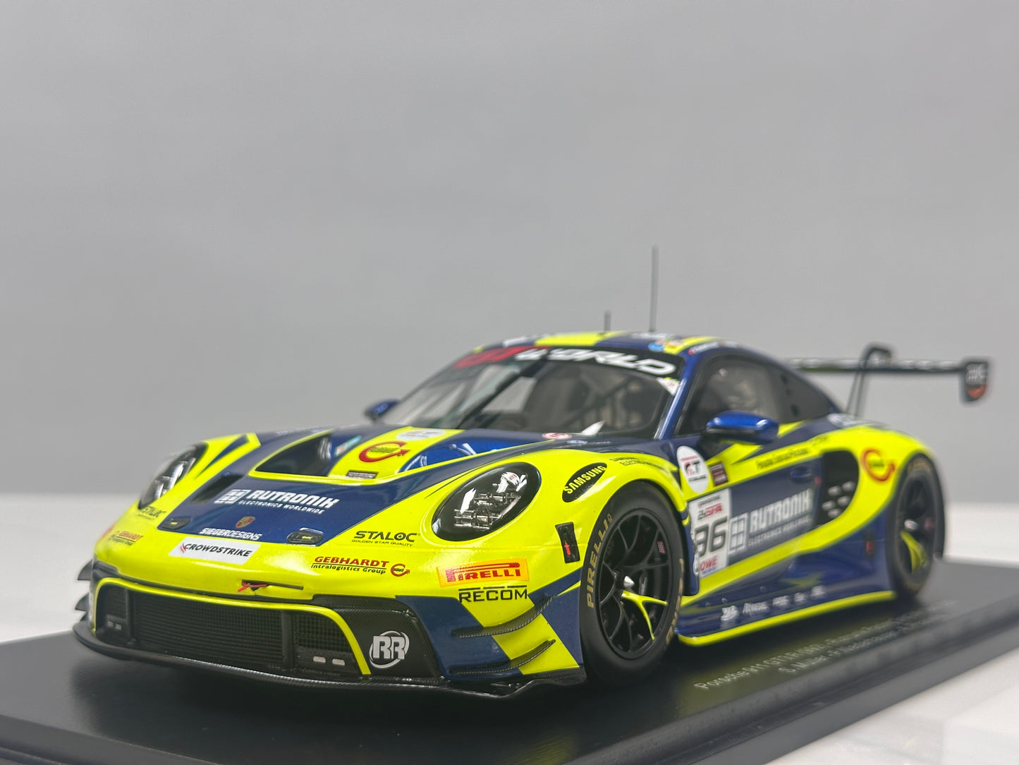 Spark 1/18 Porsche 911 (992) GT3 R, 2025 Spa-Francorchamps runner-up, green livery 18SB081
