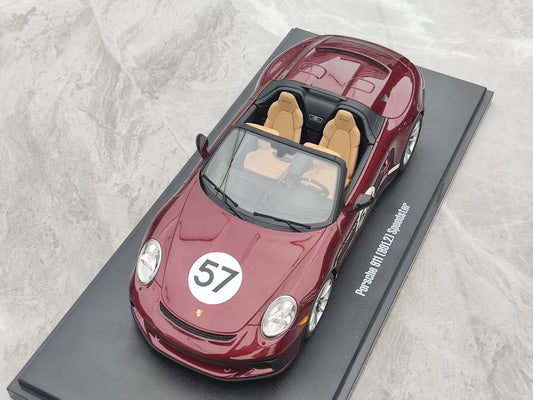 GT Spirit 1/18 Porsche 911 (991.2) SPEEDSTER “HERITAGE EDITION” Metallic Cherry Red GT929