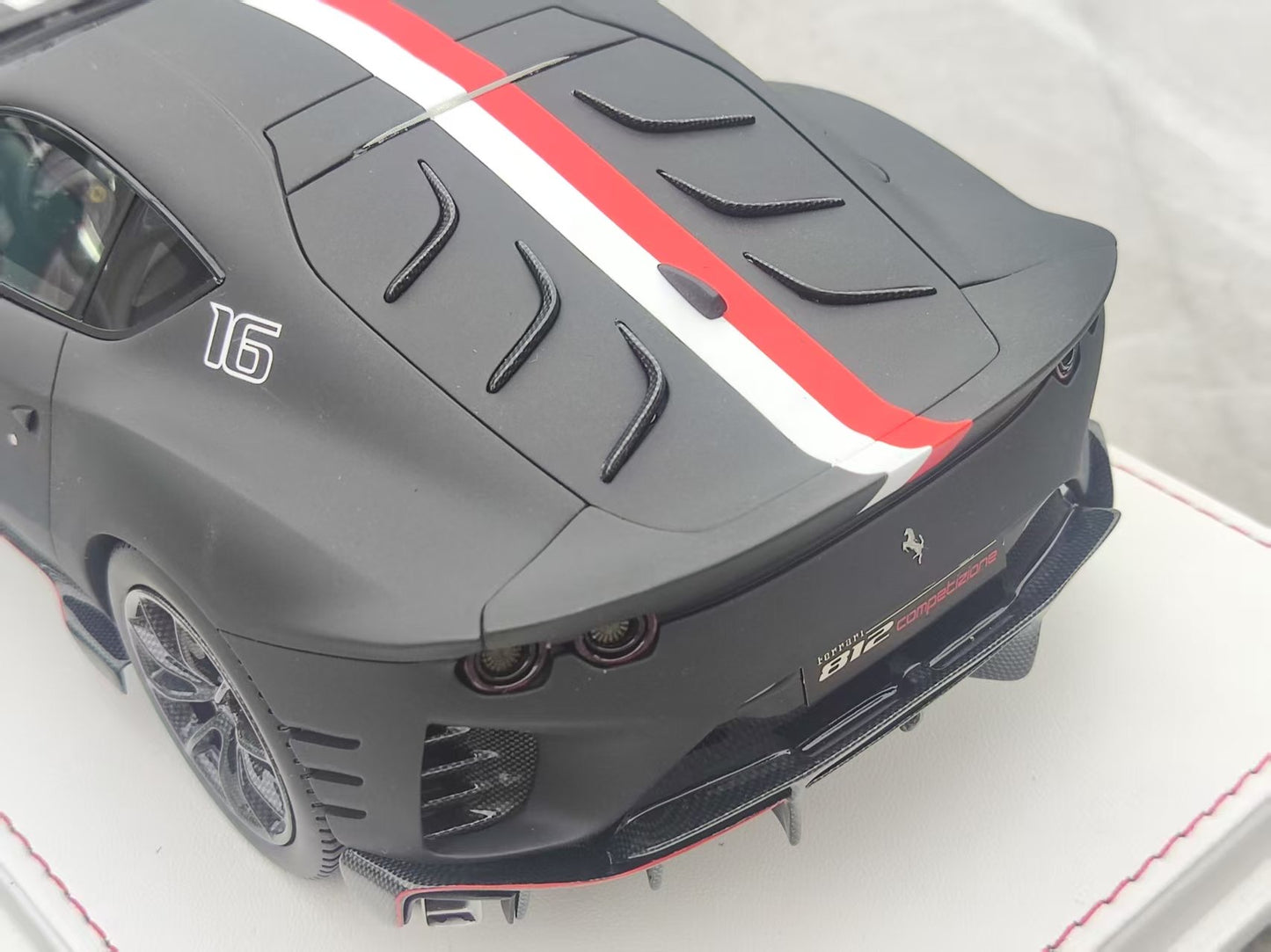 TE 1/18 Ferrari 812 Competizione Matte Black JS-TE005