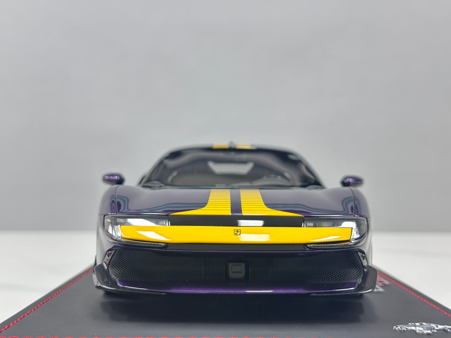 BBR 1/18 Ferrari 849 Testarossa Assetto Fiorano – Hong Kong Purple/Yellow Livery (P18276E)