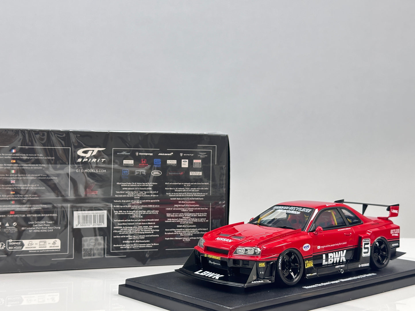 GT Spirit 1/18 Nissan Skyline R34 GT-R LB Super Silhouette Red GT570